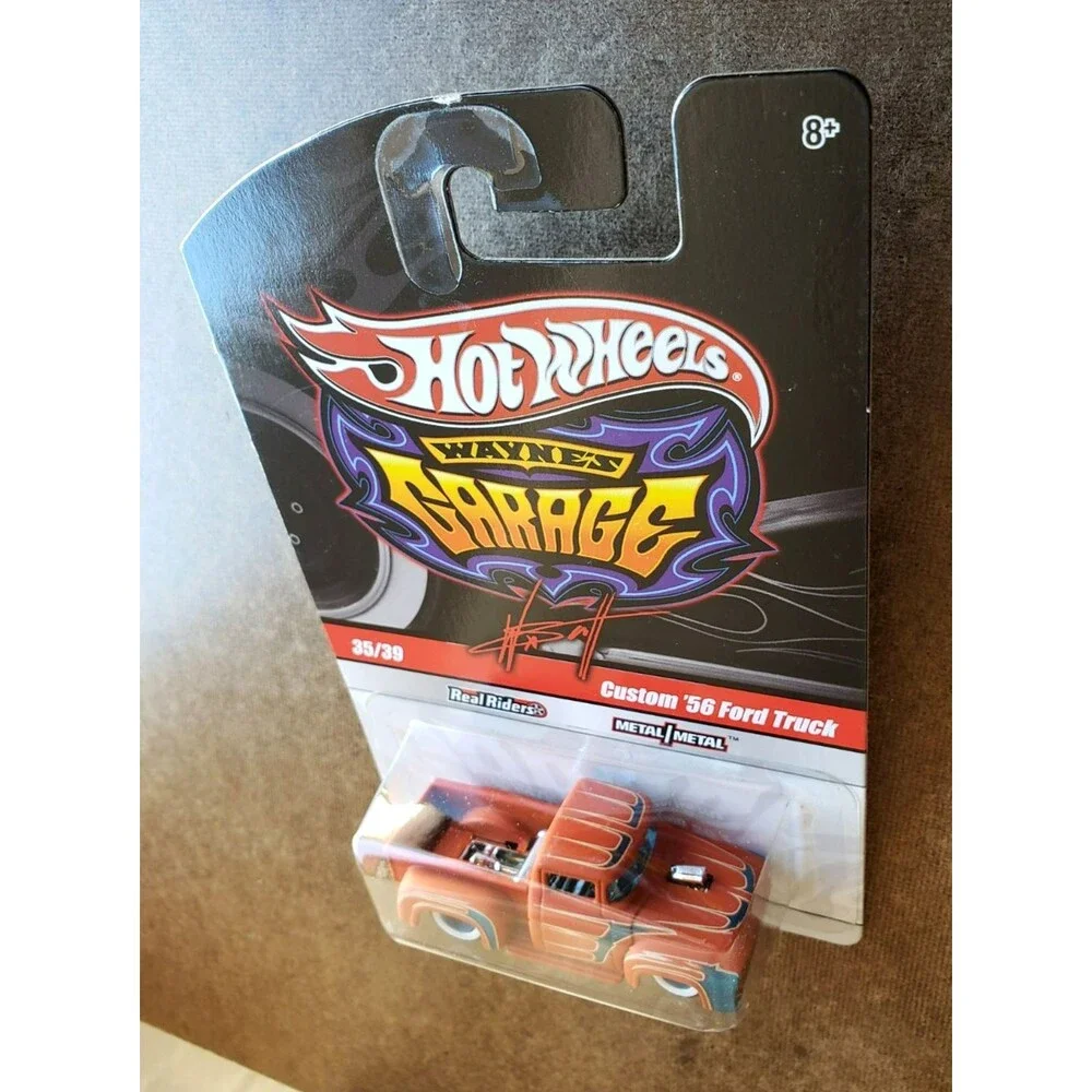 2010 Hot Wheels CUSTOM '56 FORD TRUCK Flat Orange WAYNE'S GARAGE 35/39 1:64 WWRR